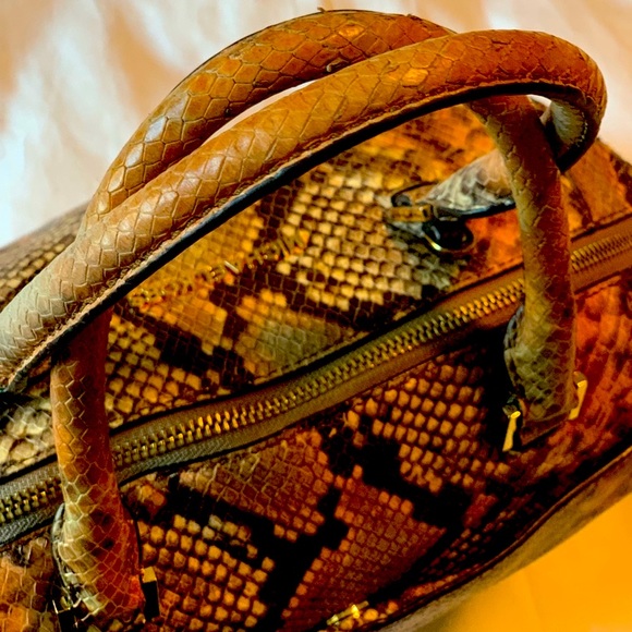 Michael Kors Astor Python Handbag *Great Condition - Picture 2 of 7